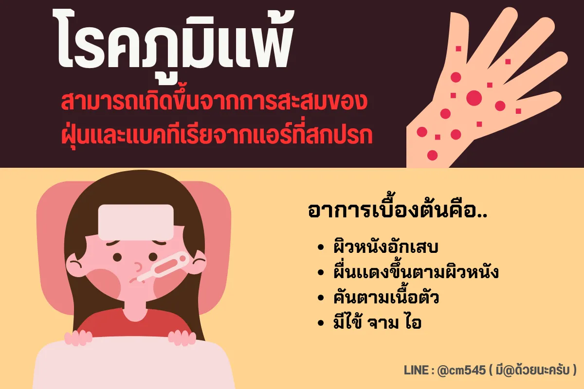 โรคภูมิแพ้เกิดจากแอร์สกปรก